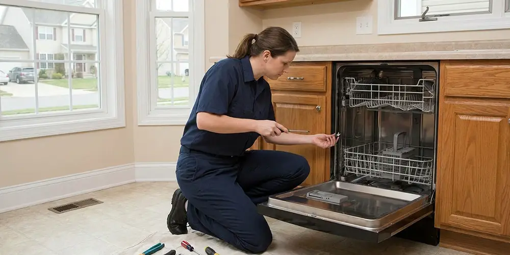 Dishwasher Latch Replacement in Dorchester Center, MA