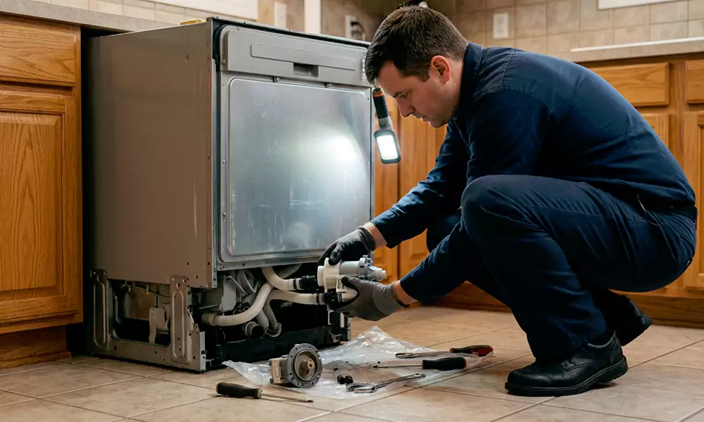 Dishwasher Pump Replacement in Dorchester Center, MA
