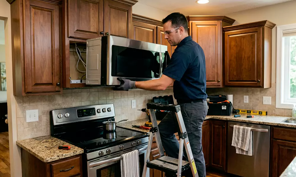 Microwave Installation in Dorchester Center, MA