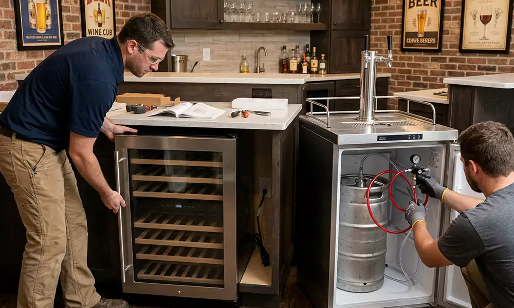 Wine Cooler and Kegerator Installation in Dorchester Center, MA