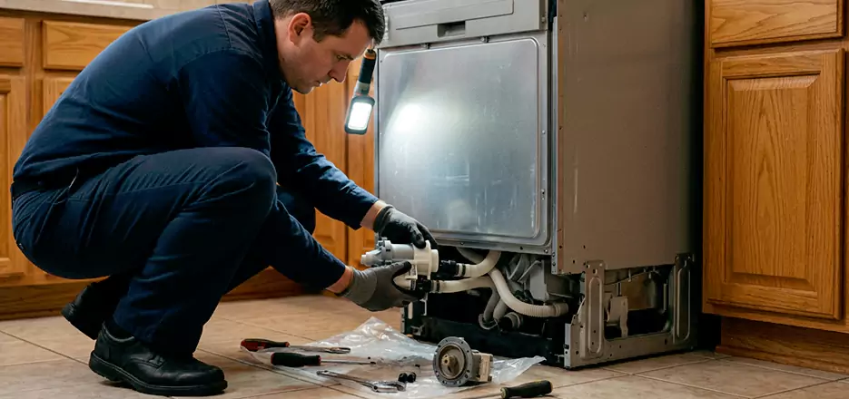 Dishwasher Drain Hose Repair in Dorchester Center