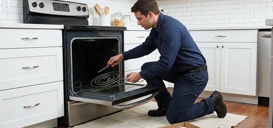 Oven Lower Heating Element Replacement in Dorchester Center
